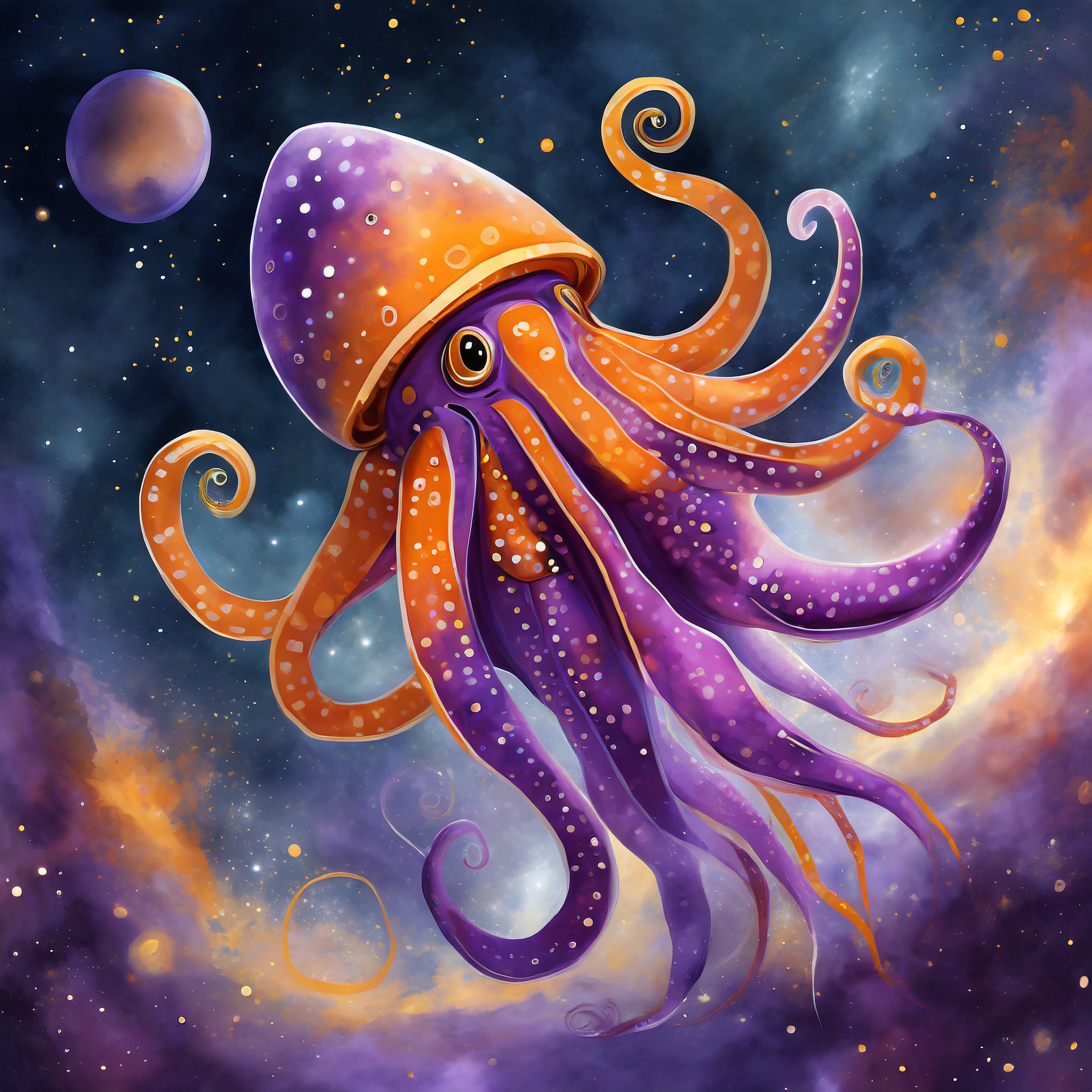 Interstellar space squid